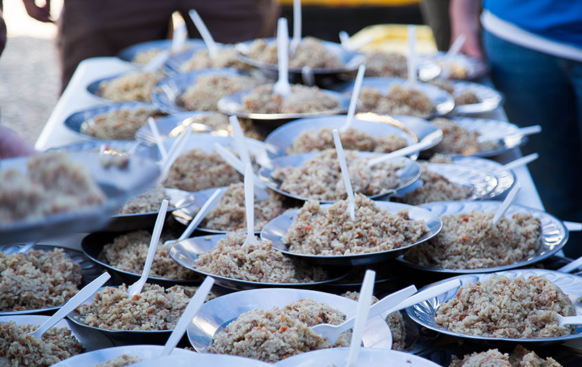 bowls of FMSC food on a table