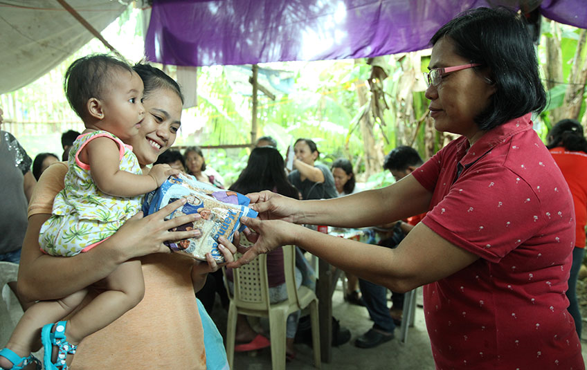 FMSC food distribution in the Philippines